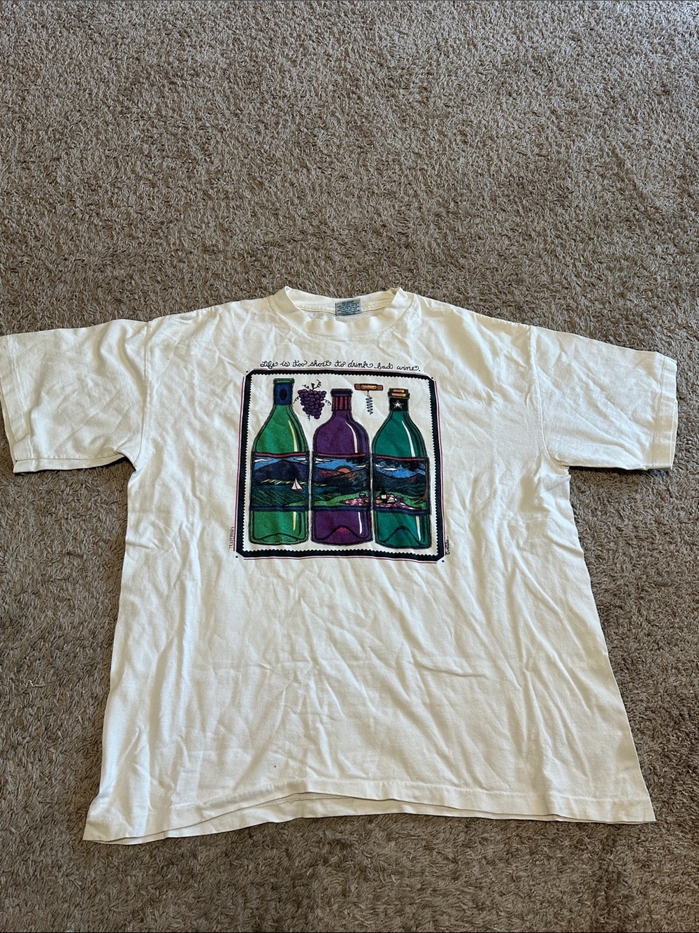 Vintage Stonewall Winery Graphic Tee Single Stitch Made in USA